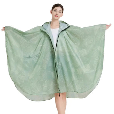 Poncho de pluie femme coupe vent