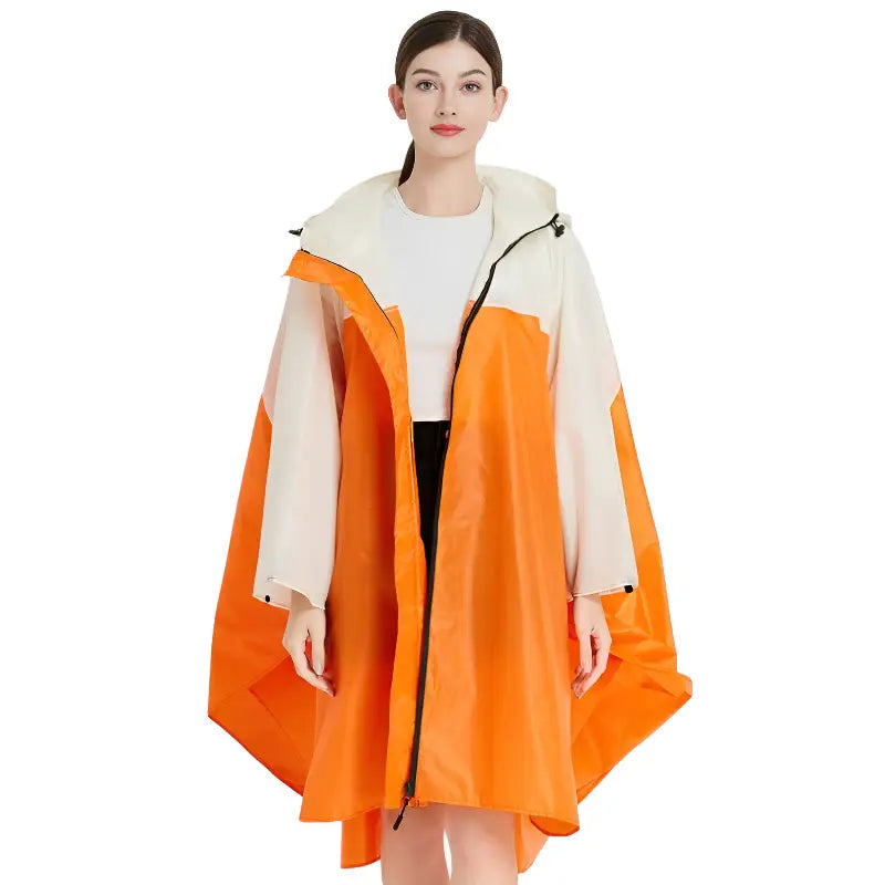 Poncho de pluie femme coupe vent