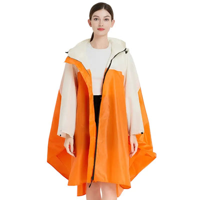 Poncho de pluie femme coupe vent