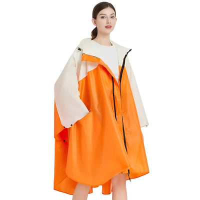 Poncho de pluie femme coupe vent