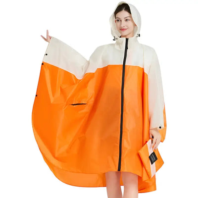 Poncho de pluie femme coupe vent
