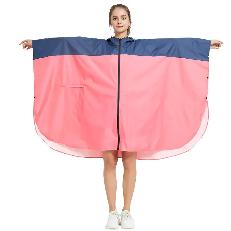 Poncho pluie bicolore