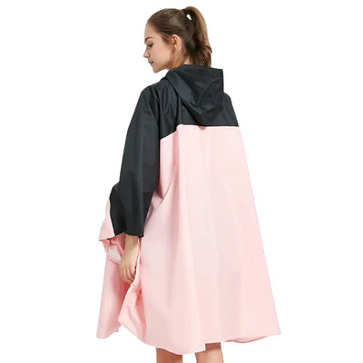 Poncho pluie bicolore