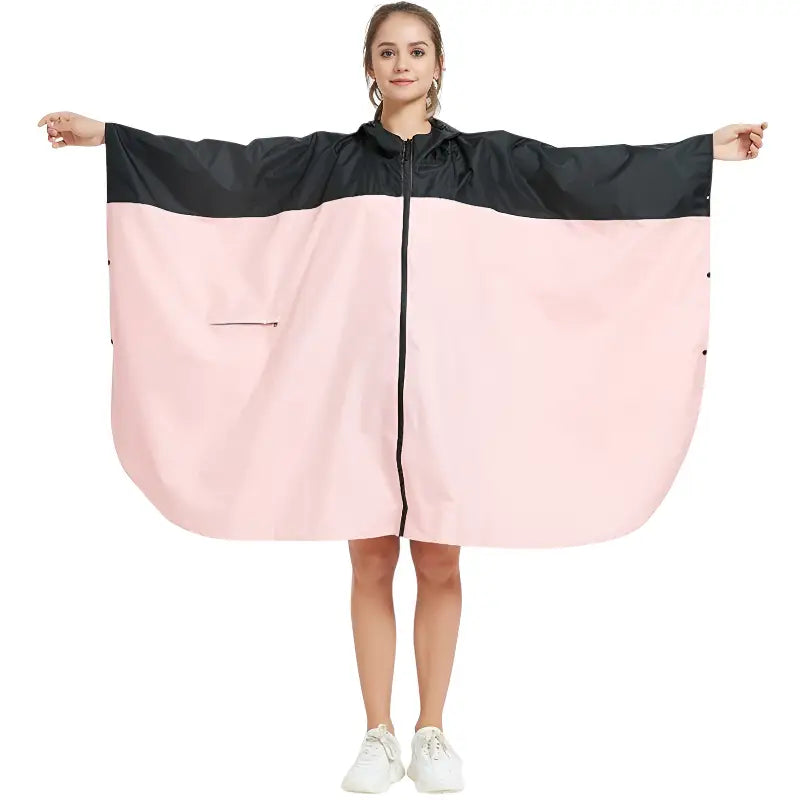Poncho pluie bicolore