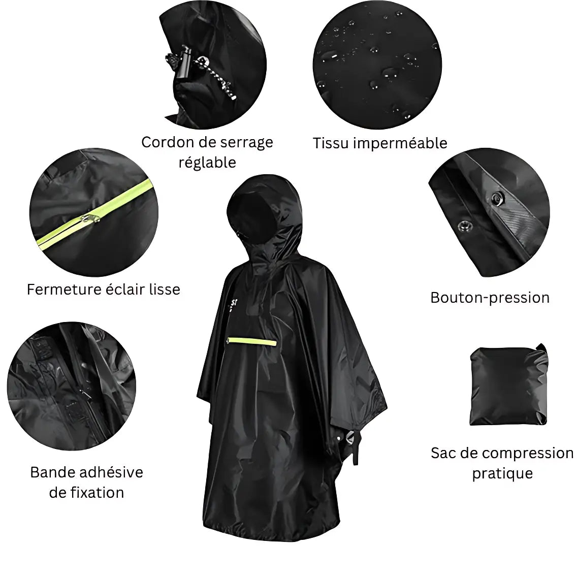 Poncho randonnée homme