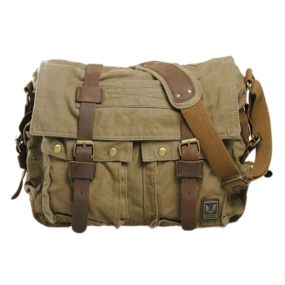 SAC MILITAIRE VINTAGE EN TOILE