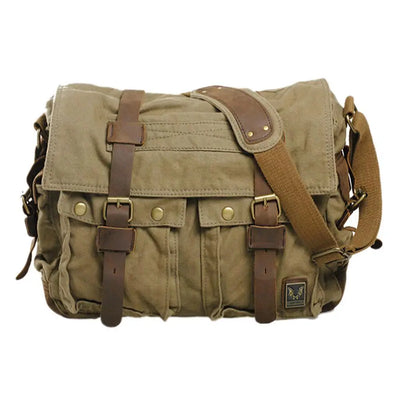 SAC MILITAIRE VINTAGE EN TOILE