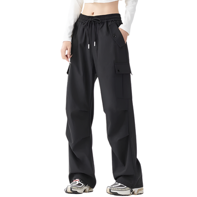Straight leg cargo trousers womens