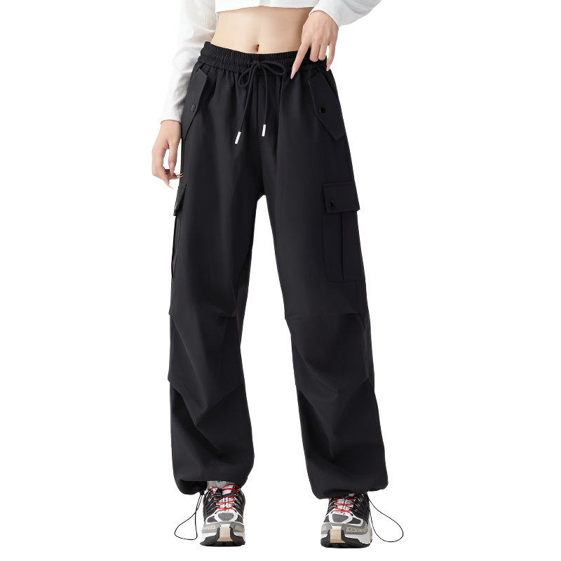 Straight leg cargo trousers womens