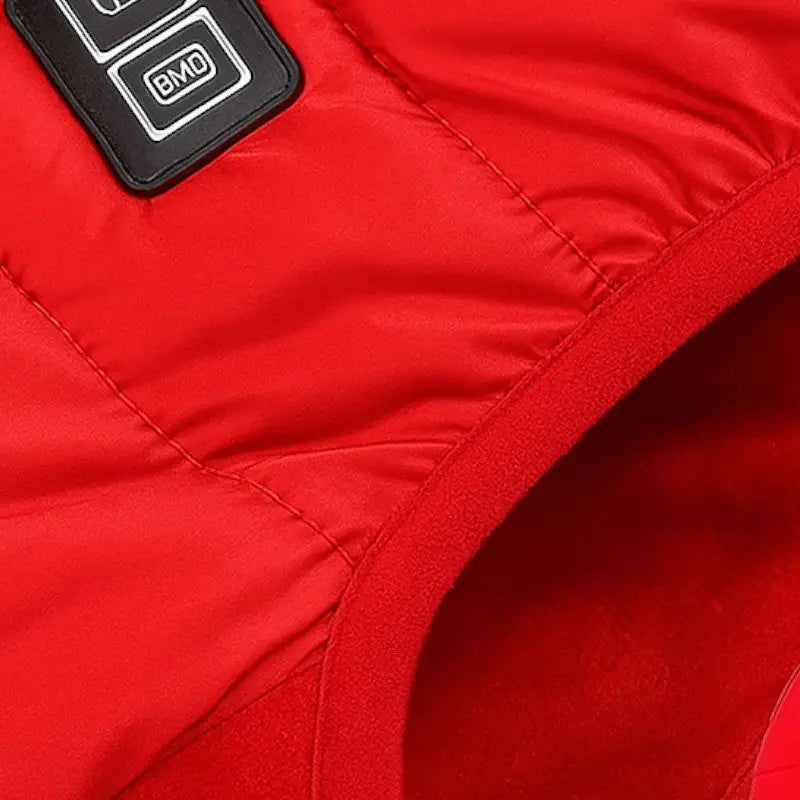 Veste chauffante homme rouge