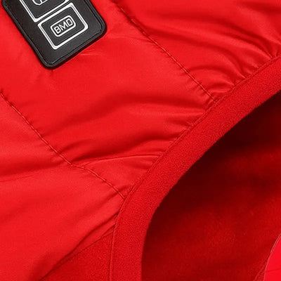 Veste chauffante homme rouge