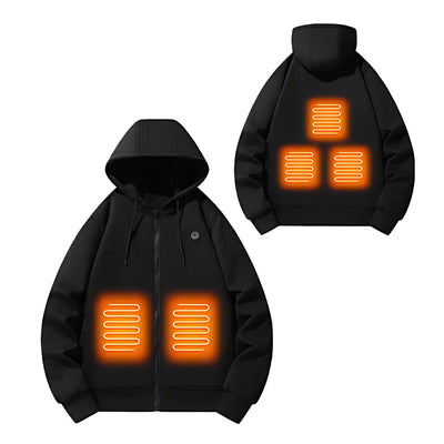 Veste chauffante en molleton avec capuche