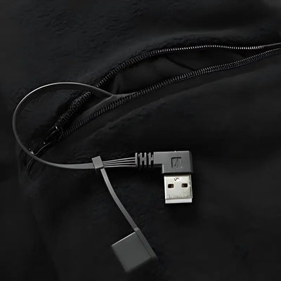 Veste chauffante en molleton avec capuche