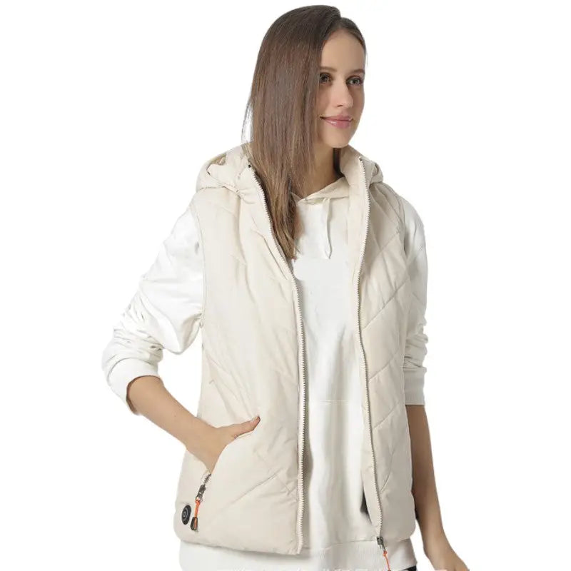 Veste doudoune chauffante