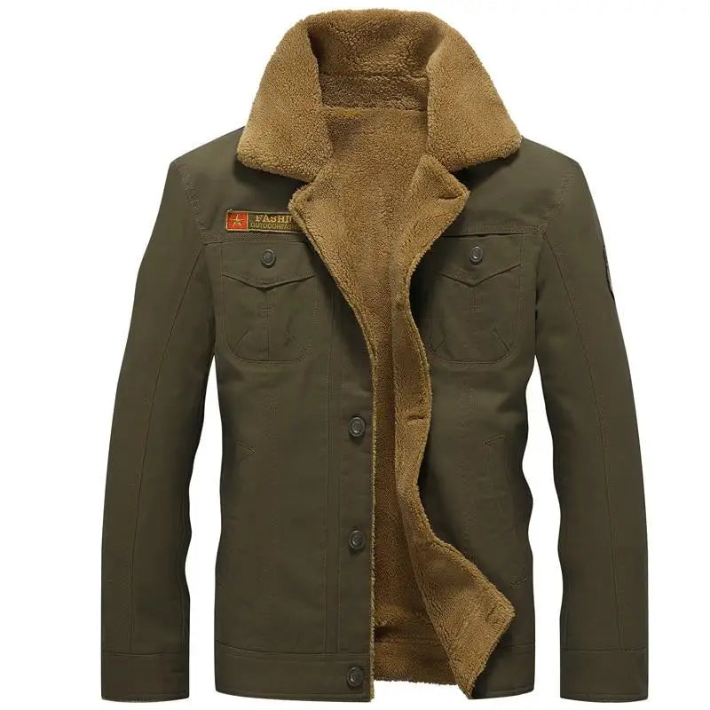 VESTE MILITAIRE AVEC DOUBLURE EN FOURRURE