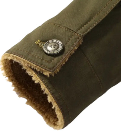 VESTE MILITAIRE AVEC DOUBLURE EN FOURRURE