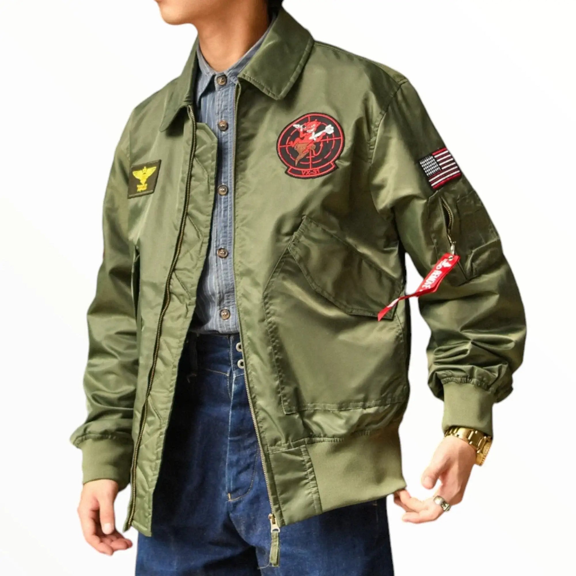 Veste militaire homme vintage