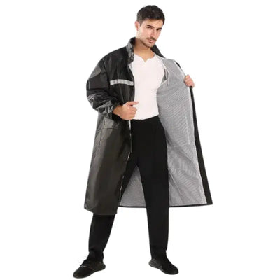 Veste de pluie longue homme