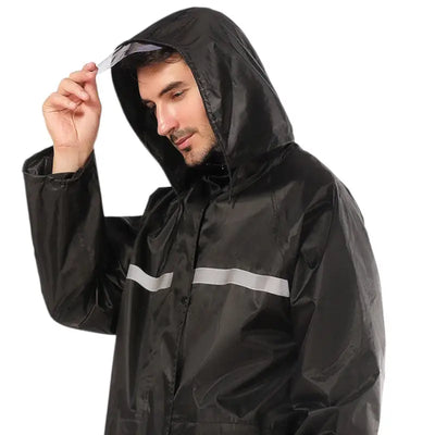 Veste de pluie longue homme
