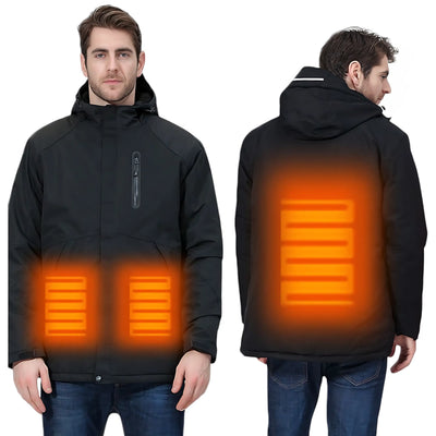 Veste de ski chauffante imperméable