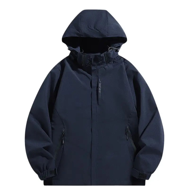 Veste softshell avec capuche amovible imperméable coupe-vent