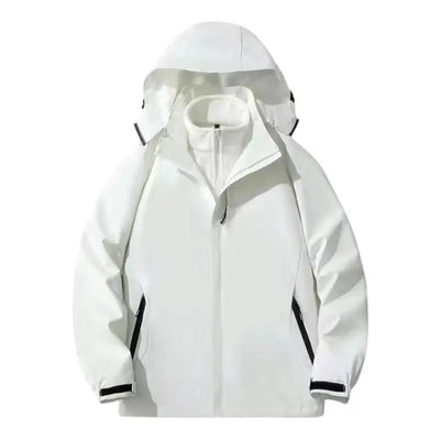 Veste softshell avec capuche amovible imperméable coupe-vent