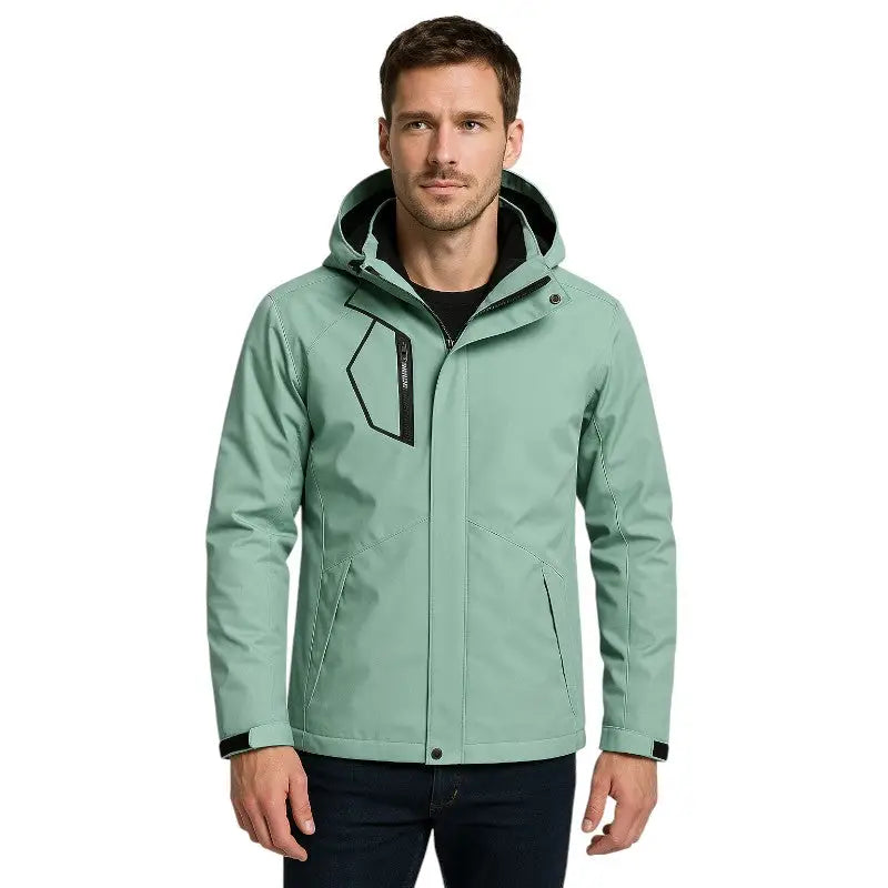 Veste softshell imperméable capuche chaude