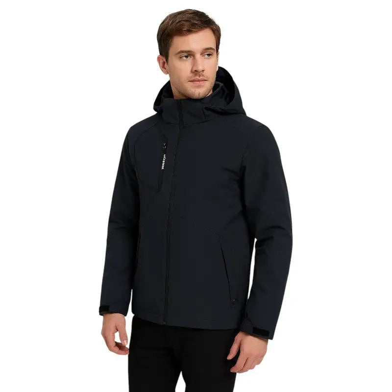 Veste softshell imperméable capuche chaude