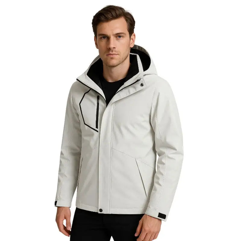 Veste softshell imperméable capuche chaude