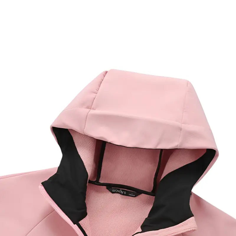 Veste softshell polaire femme chaude avec capuche coupe-vent