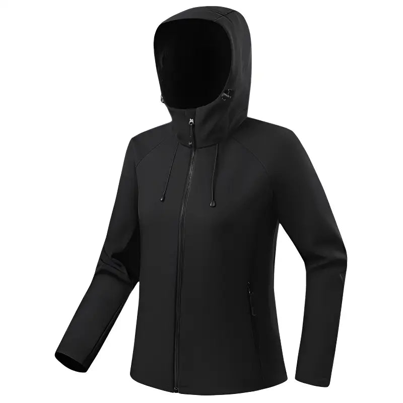Veste softshell polaire femme chaude avec capuche coupe-vent