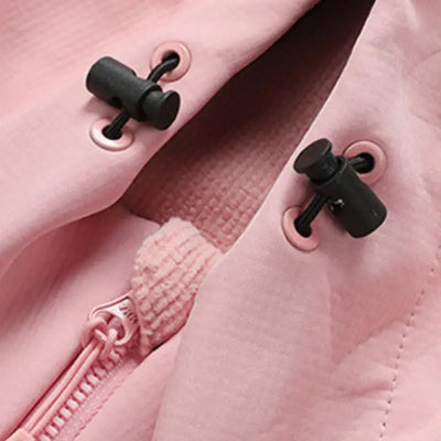 Veste softshell polaire femme chaude avec capuche coupe-vent