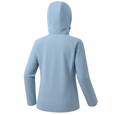 Veste softshell polaire femme chaude avec capuche coupe-vent