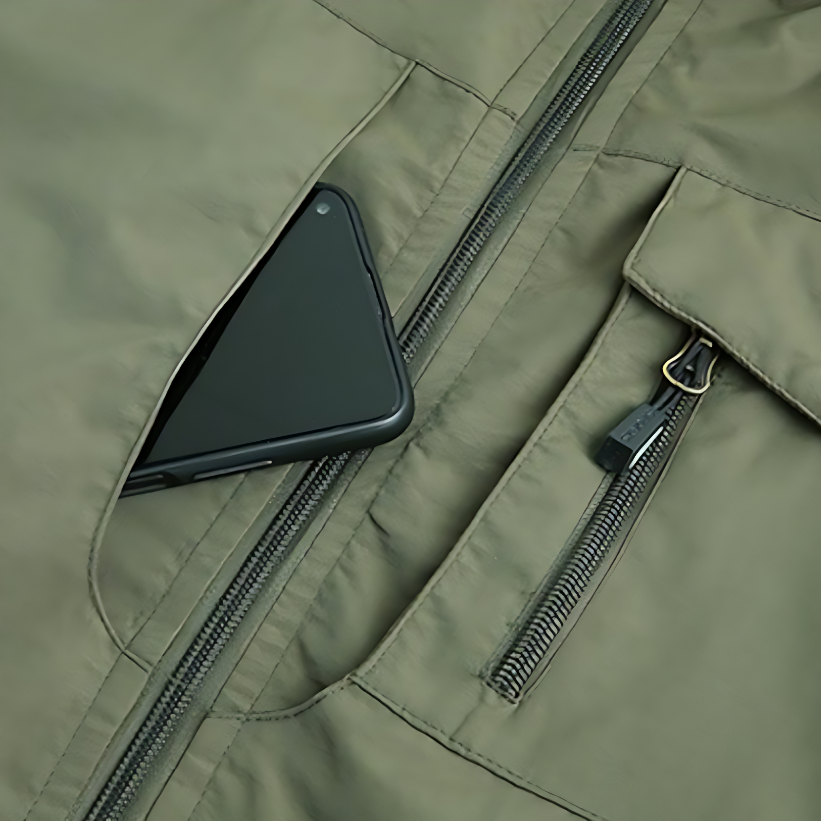 Waterproof zip down hoodie