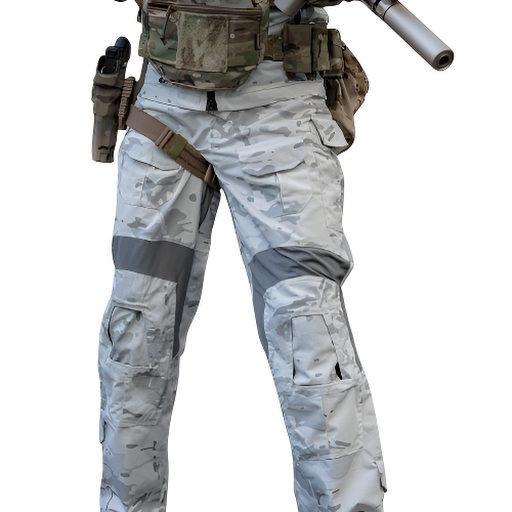 White Camouflage Trousers