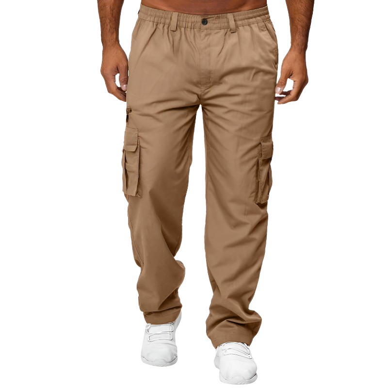 Pantaloni cargo beige uomo