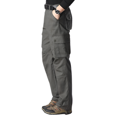 Pantaloni cargo uomo grigio