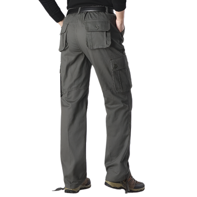Pantaloni cargo uomo grigio