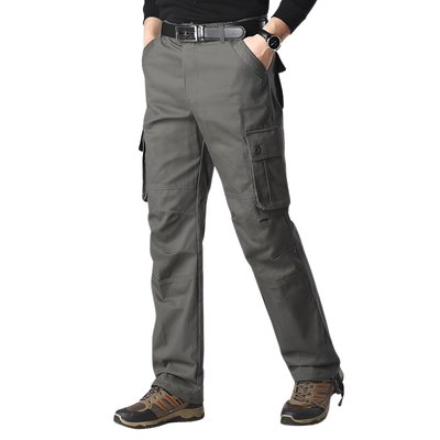 Pantaloni cargo uomo grigio