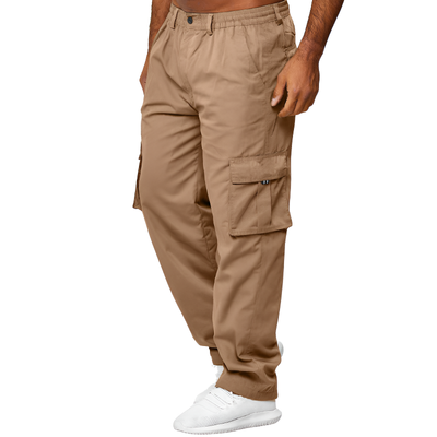 Pantaloni cargo beige uomo