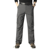 Pantaloni cargo uomo grigio