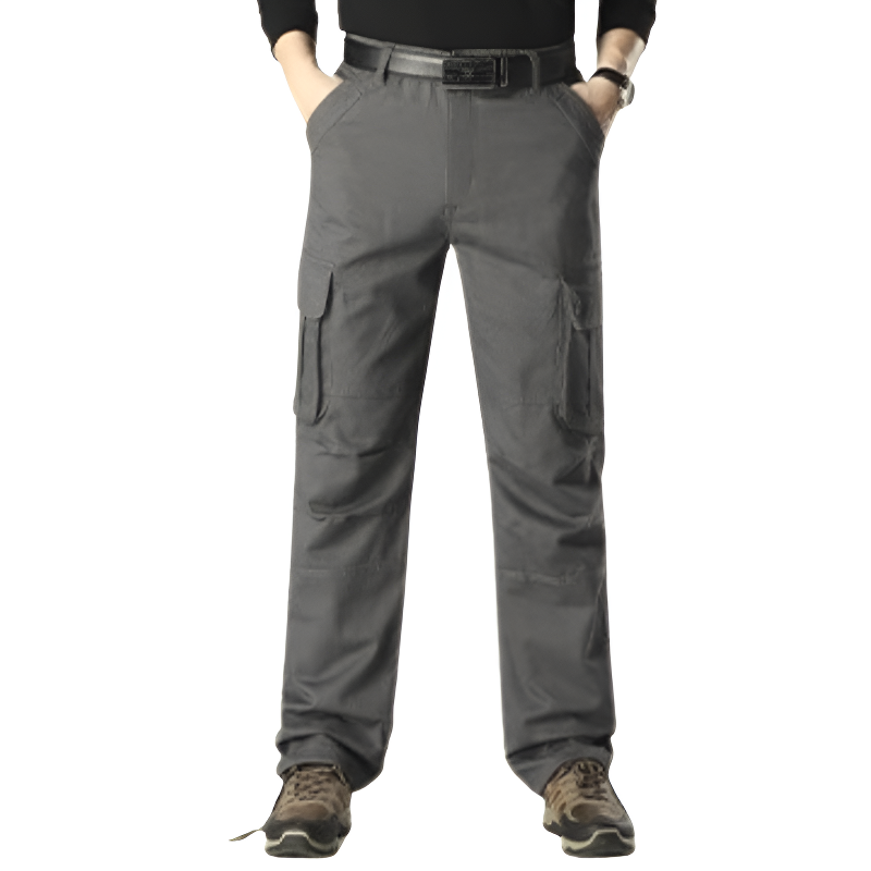 Pantaloni cargo uomo grigio