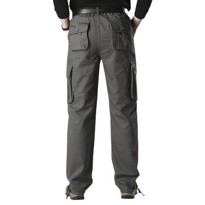 Pantaloni cargo uomo grigio