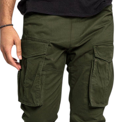 Pantaloni cargo verdi uomo