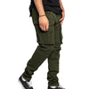 Pantaloni cargo verdi uomo
