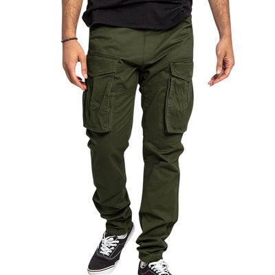 Pantaloni cargo verdi uomo