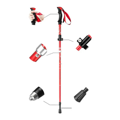 Bâton de randonnée pliable et léger