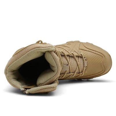 CHAUSSURE MILITAIRE MONTANTE EN CUIRE