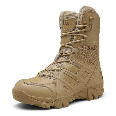 CHAUSSURE MILITAIRE MONTANTE EN CUIRE