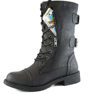 Chaussures style rangers femme